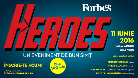 Forbes Heroes aduce pe scena a treia generatie de eroi