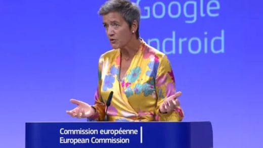 ​Comisia Europeana a amendat Google cu 4,34 miliarde de euro