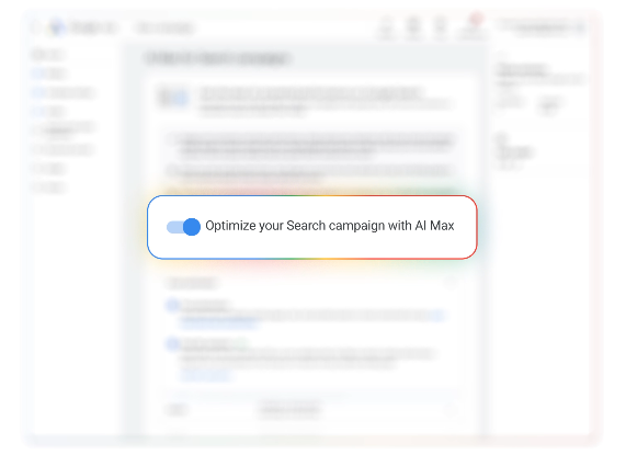 Optizeaza campaniile de cautare cu AI Max