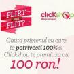 Flirt sau Flit? Clickshop te invita sa-ti descoperi compatibilitatea cu prietenii de pe Facebook