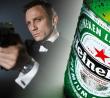 Heineken si valiza misterioasa din fata sediului BNR