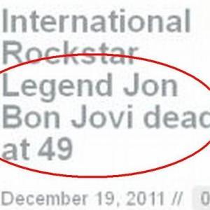 Jon Bon Jovi, ucis si reinviat pe Internet