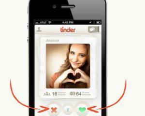 Tinder, aplicatia preferata de utilizatorii care isi dau intalniri online